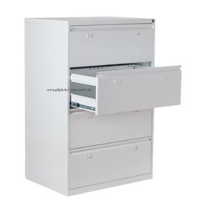 Picture of Filing cabinet with 4 drawers,double- width, model BP-K4D
