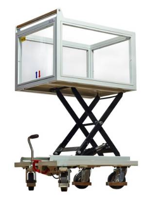 Picture of Hydraulic lift trolley for transportation of values