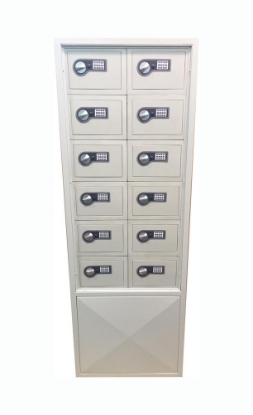 Picture of Hotel column with 12 safes ZAT11NEL/12