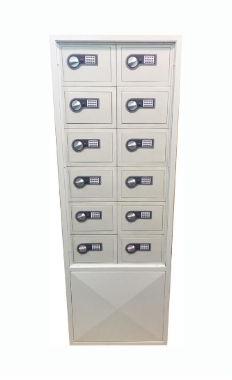 Picture of Hotel column with 12 safes ZAT11NEL/12