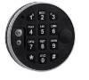Picture of Standard electronic locks on safe
