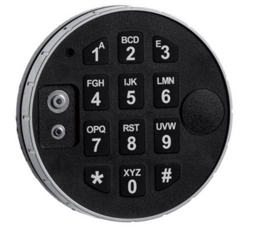 Picture of Standard electronic locks on safe