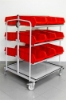 Picture of Metal trolley for plastic boxes (set)