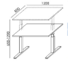 dimenzije podizni uredski stol